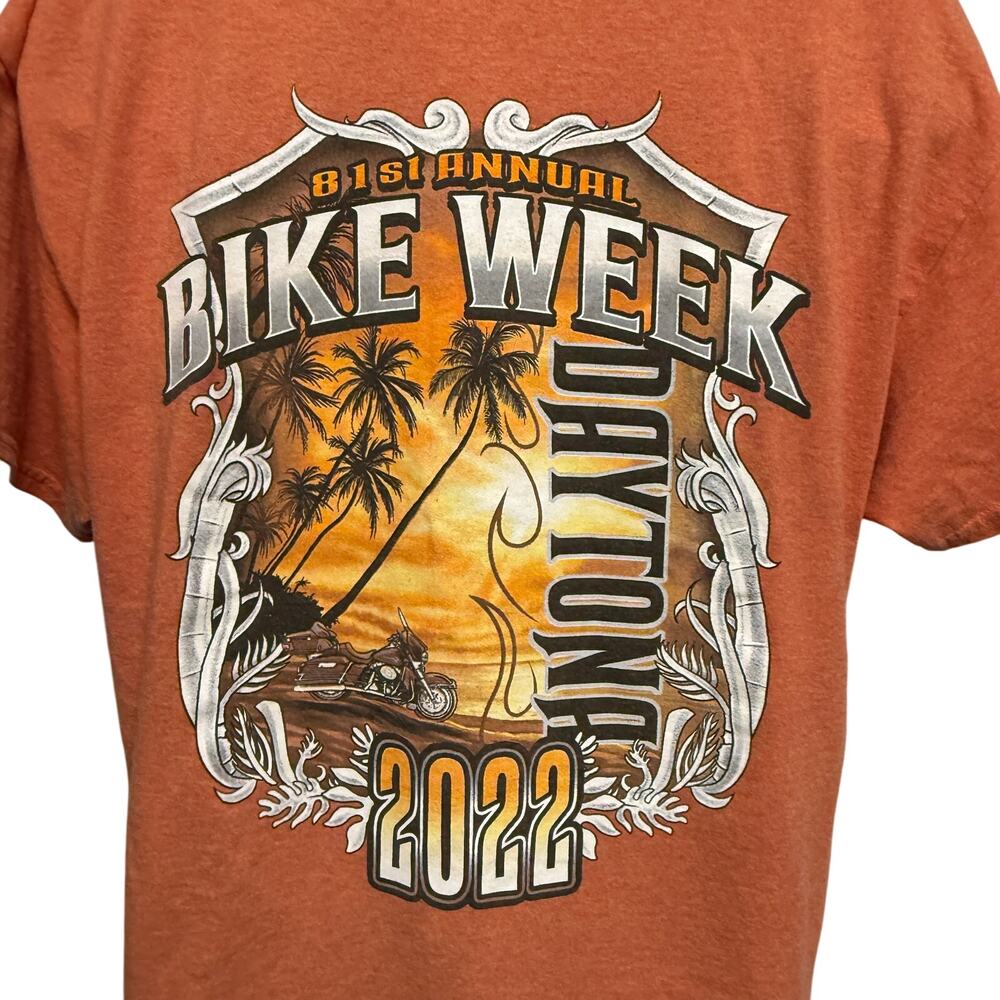 81st Annual Bike Week Daytona Florida 2022 T Shirt Size XL